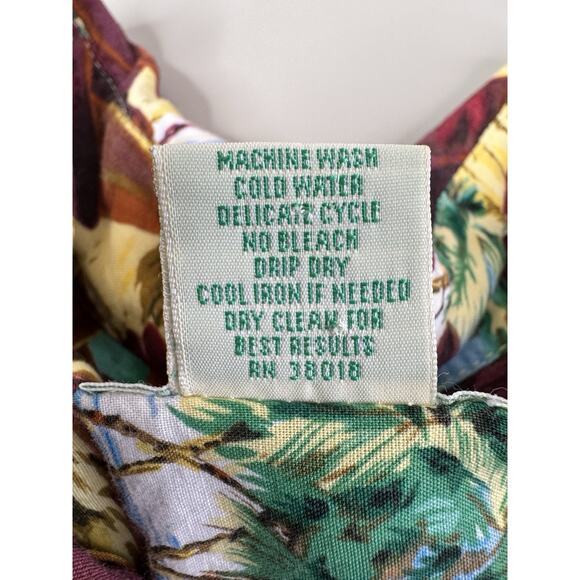 VTG 90s Reyn Spooner Mens Hawaiian Peggy Chun Aloha Camp Shirt XL Tiki Pop Art - Picture 3 of 10